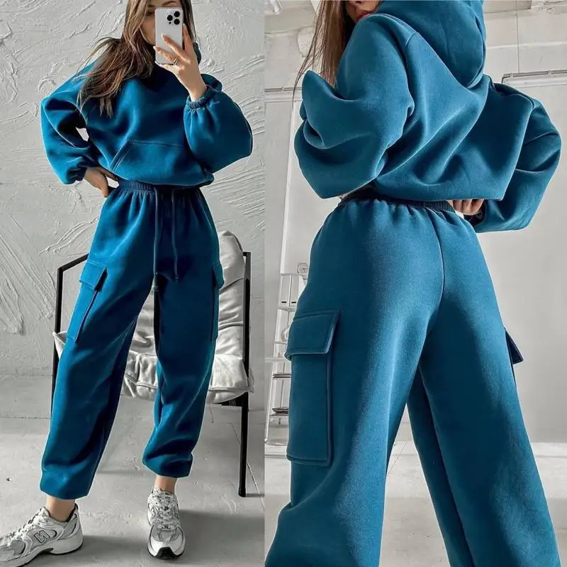 2025 Women's Sportswear Set Autumn Trendy Athleisure Tracksuit with Comfort Fit Breathable Versatile for Gym Outing Travel - Image 10