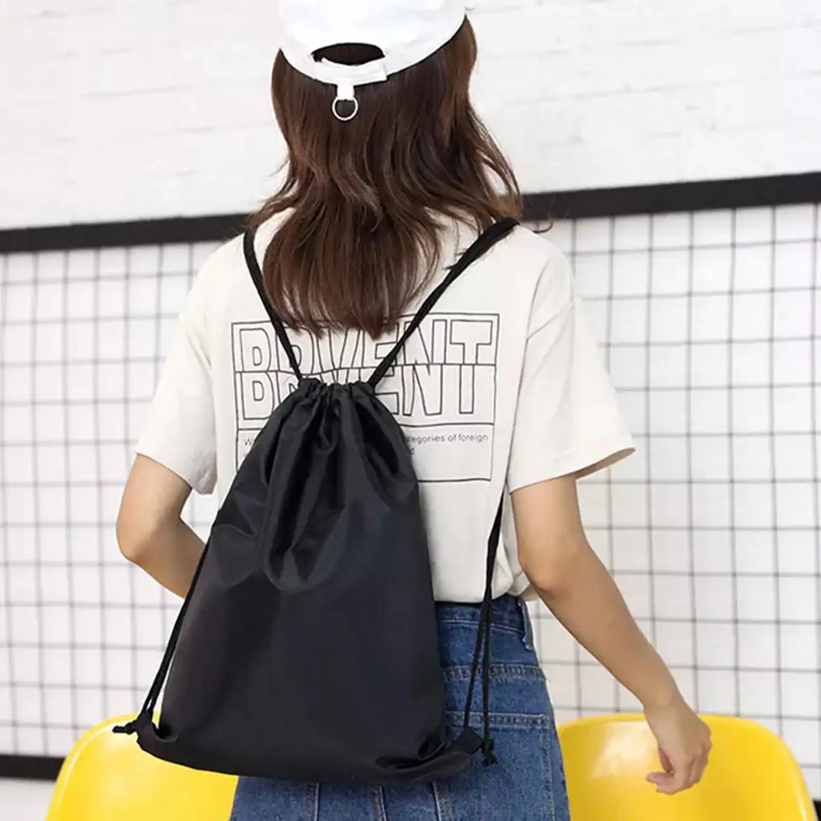 Sports Drawstring Backpack Sport Fitness Travel Outdoor Sackpack Women And Men Large Capacity Gym Swim Beach Bags Basketball Bag - Image 6