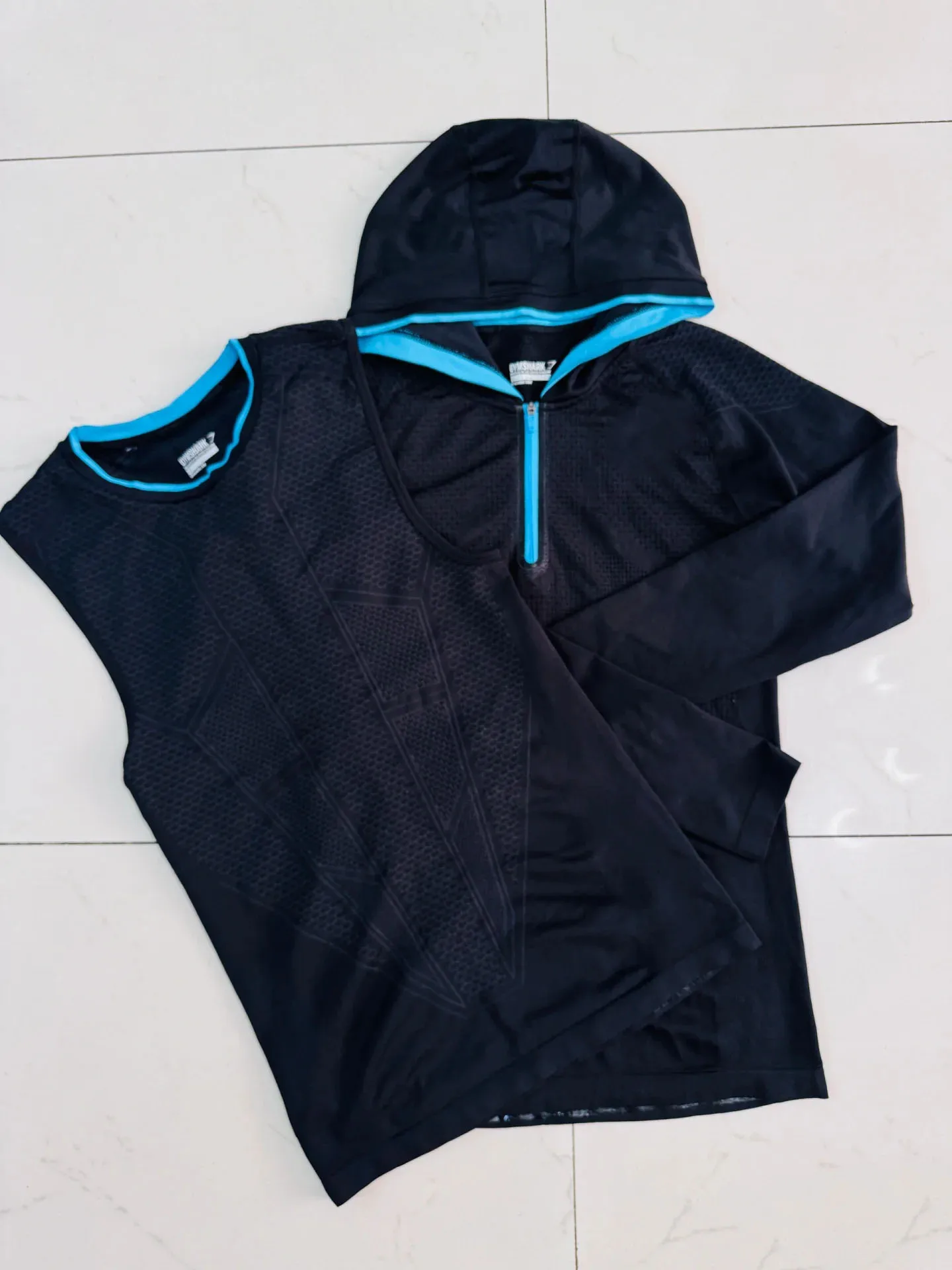 Gym Zipper Hoodie 1.0 Fitness Long Sleeve Men's Autumn/winter Classic Super Hero Cycling Running Speed Dry Hoodie Long T-shirt - Image 30