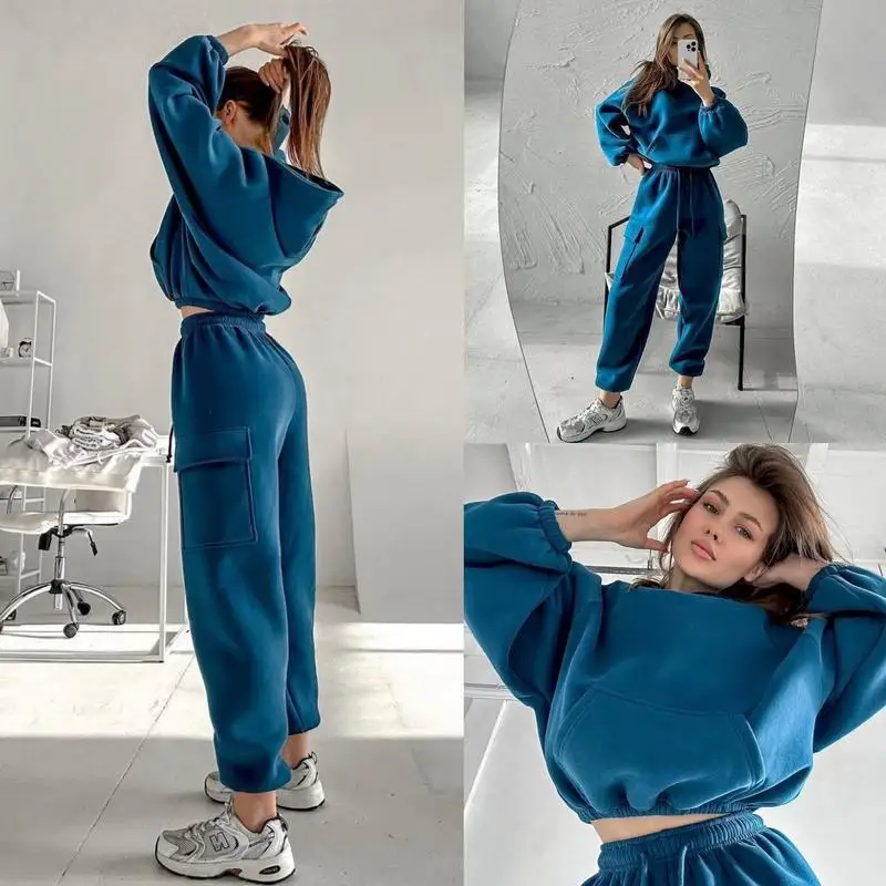 2025 Women's Sportswear Set Autumn Trendy Athleisure Tracksuit with Comfort Fit Breathable Versatile for Gym Outing Travel - Image 22