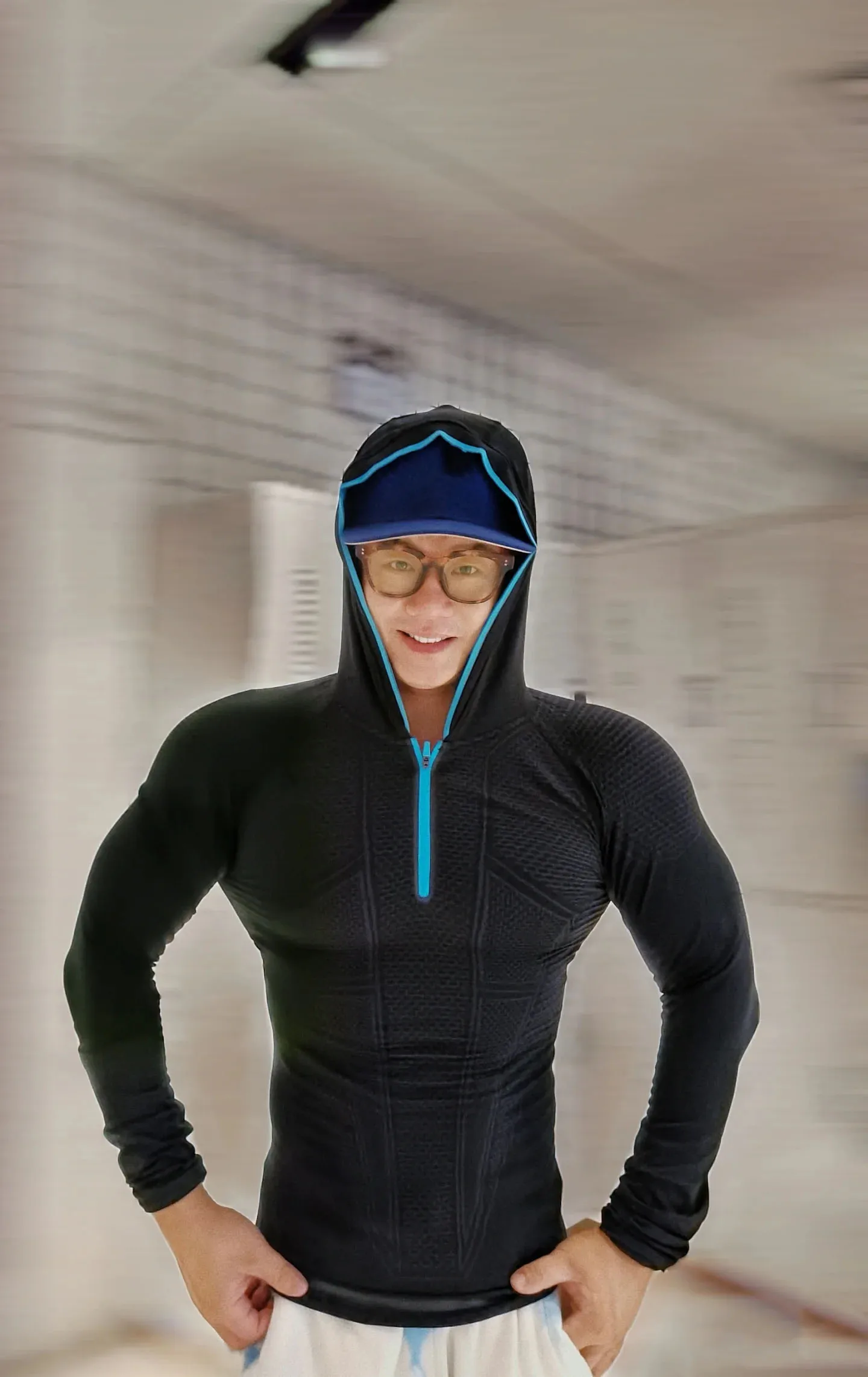 Gym Zipper Hoodie 1.0 Fitness Long Sleeve Men's Autumn/winter Classic Super Hero Cycling Running Speed Dry Hoodie Long T-shirt - Image 20