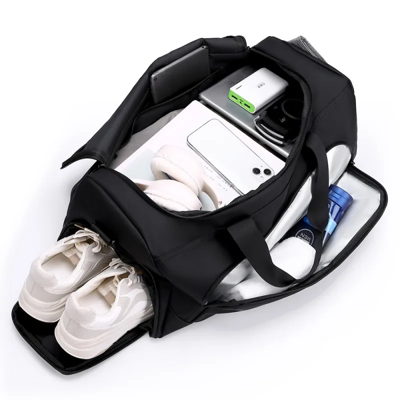 Sports Gym Bag, Large Capacity Handbag,Portable Travel Duffel Bag, Multi-compartment with Shoes Storage,Perfect for Vacation,Gym - Image 3