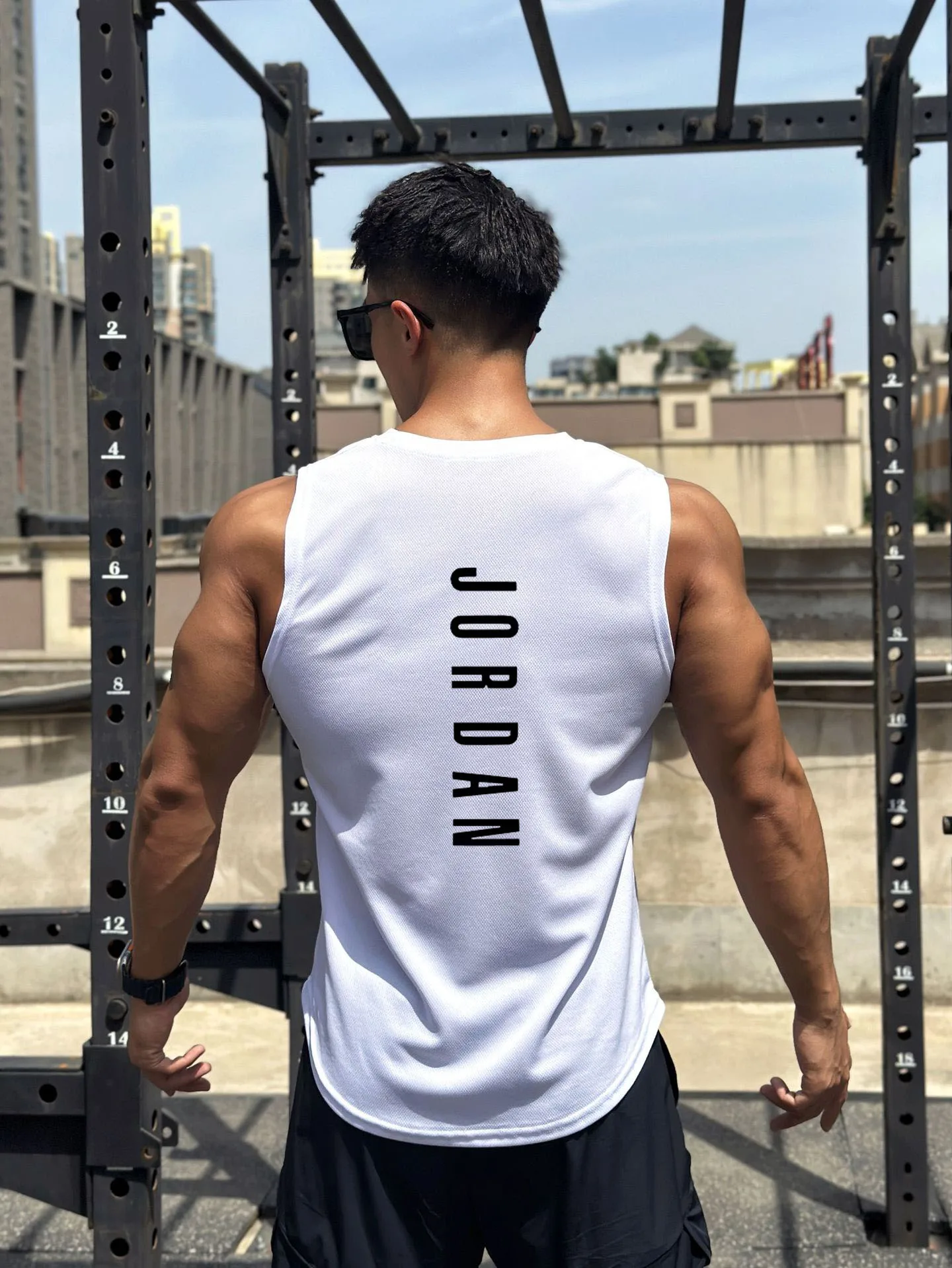 Men's Wicks Breathable Vest Short Sleeve Outdoor Athletes Basketball Fitness Training Quick-drying Top Sportswear Summer - Image 2