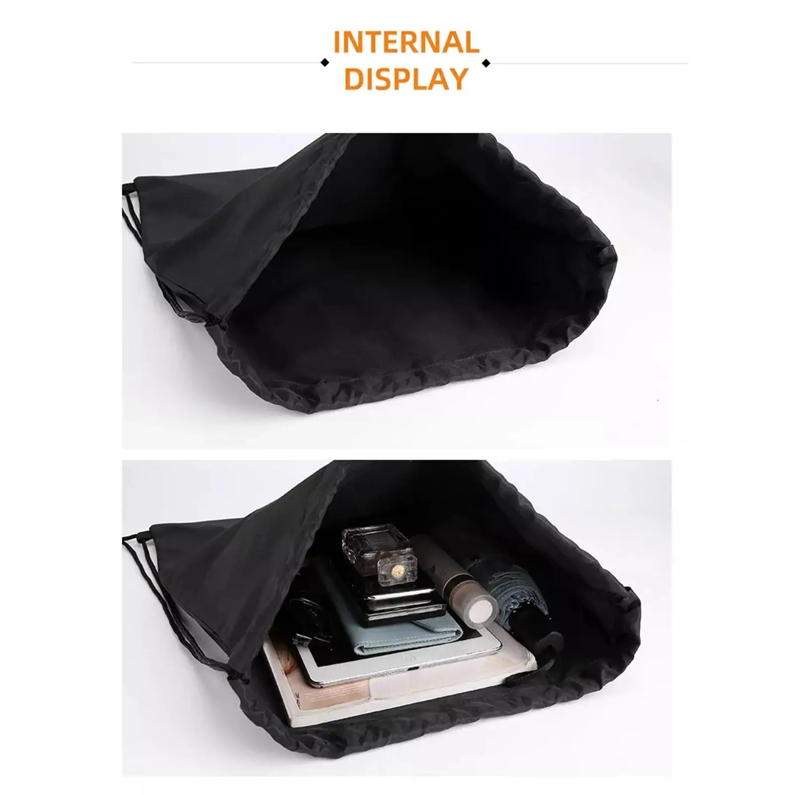 Sports Drawstring Backpack Sport Fitness Travel Outdoor Sackpack Women And Men Large Capacity Gym Swim Beach Bags Basketball Bag - Image 4