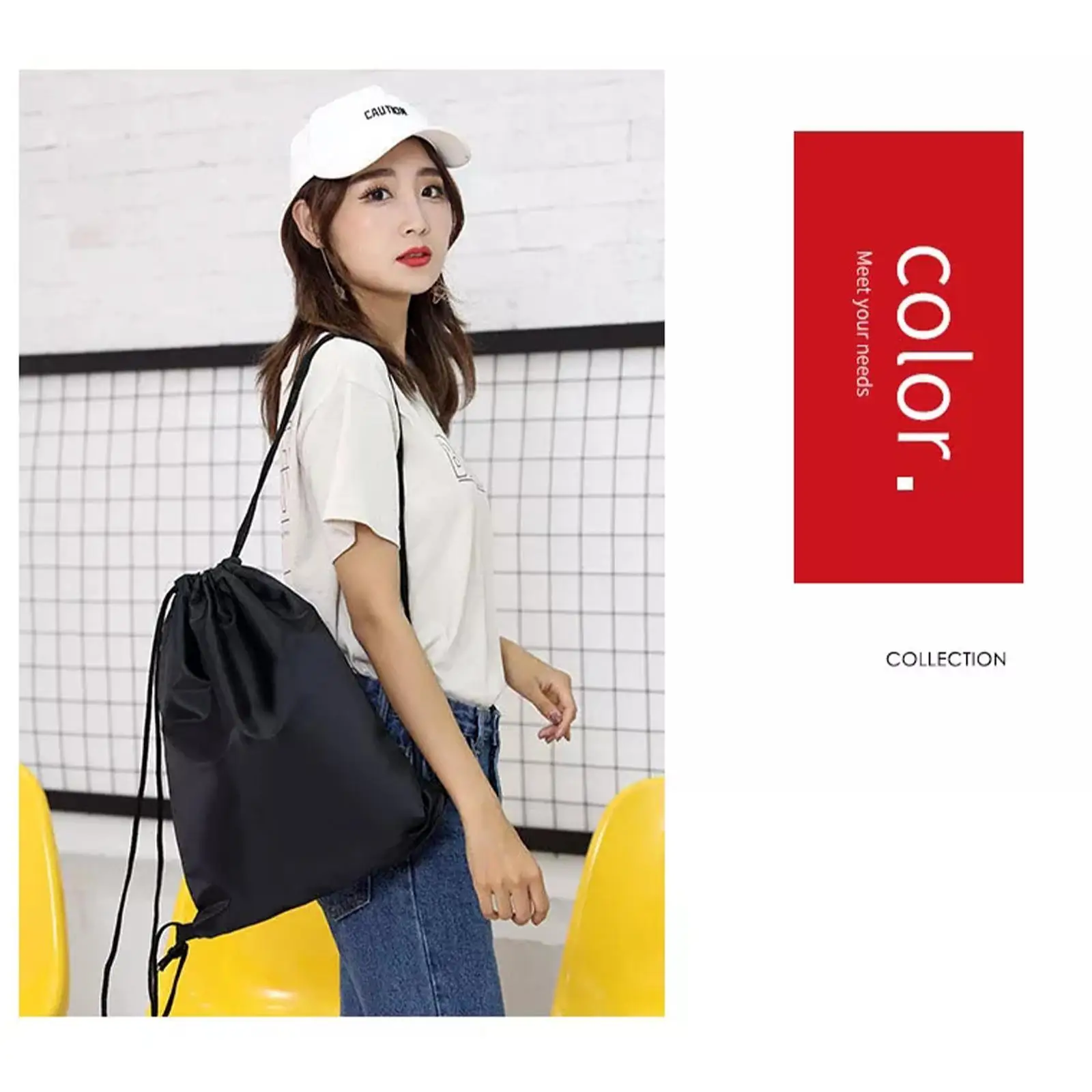 Sports Drawstring Backpack Sport Fitness Travel Outdoor Sackpack Women And Men Large Capacity Gym Swim Beach Bags Basketball Bag - Image 3