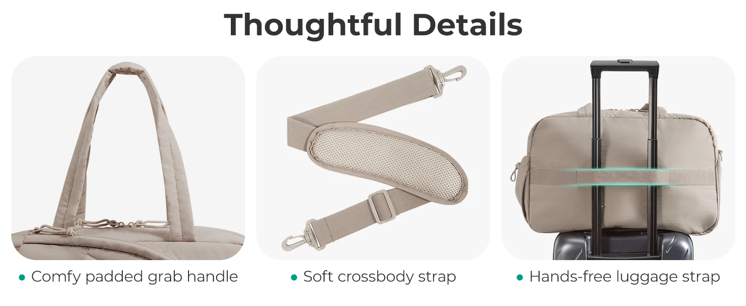 BAGSMART Sport Bag For Tennis Sports Gym Duffle Bags with Shoe Compartment Wet Pocket Overnight Weekend Travel Bag - Image 17