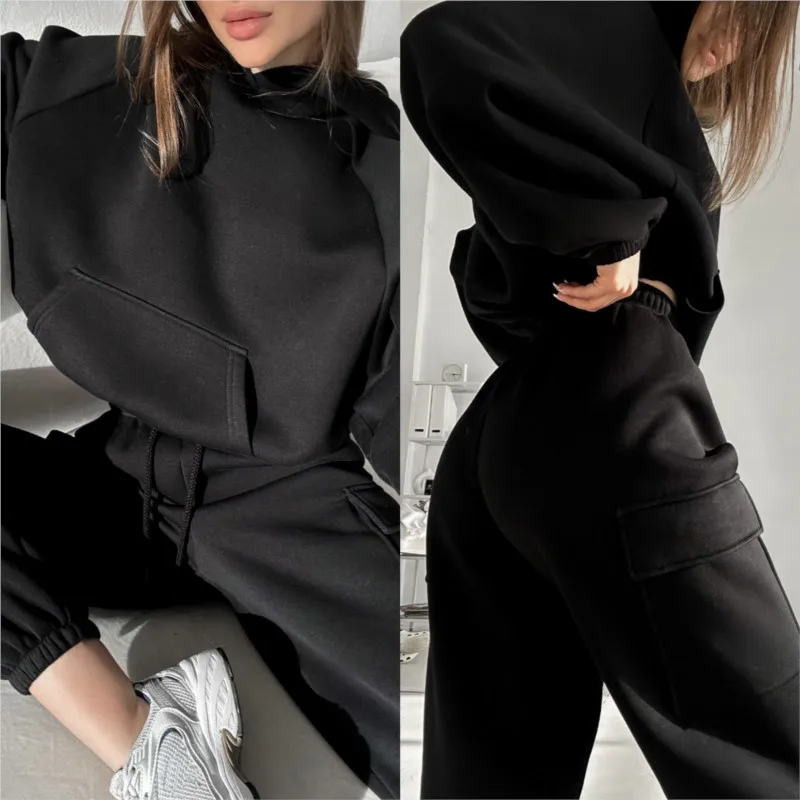 2025 Women's Sportswear Set Autumn Trendy Athleisure Tracksuit with Comfort Fit Breathable Versatile for Gym Outing Travel - Image 5