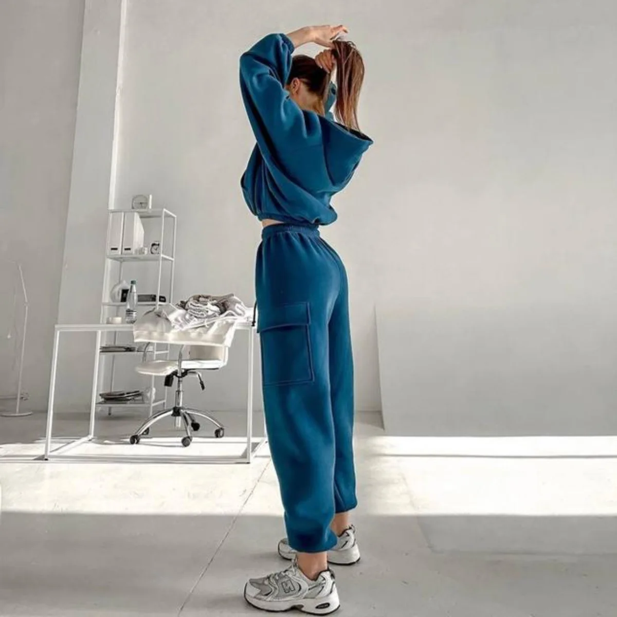 2025 Women's Sportswear Set Autumn Trendy Athleisure Tracksuit with Comfort Fit Breathable Versatile for Gym Outing Travel - Image 25