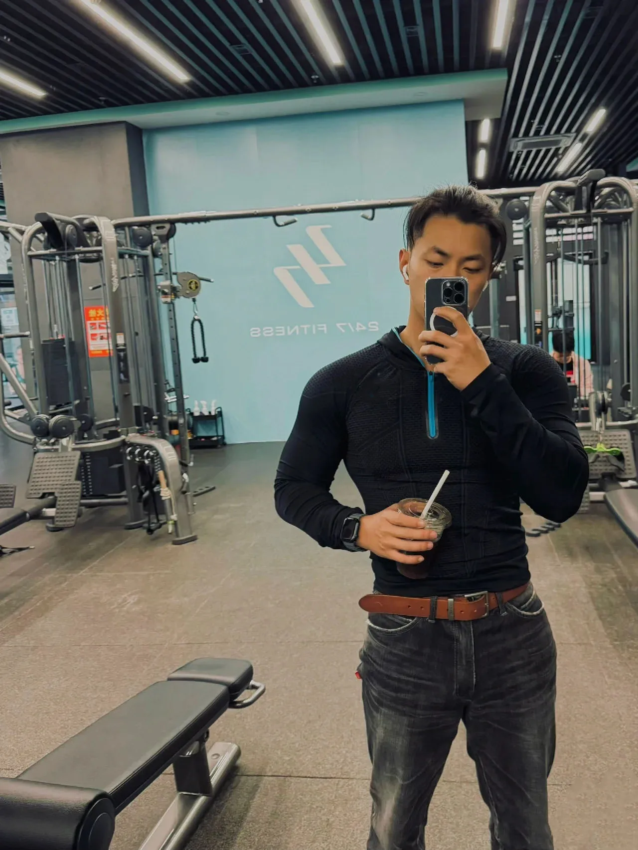 Gym Zipper Hoodie 1.0 Fitness Long Sleeve Men's Autumn/winter Classic Super Hero Cycling Running Speed Dry Hoodie Long T-shirt - Image 26