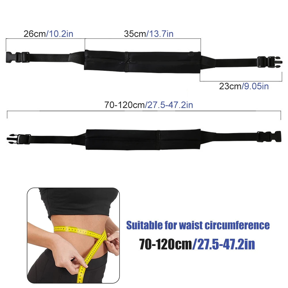 1Pcs Waterproof Running Waist Pack with Adjustable Belt - Lightweight & Durable Design for Jogging, Hiking, Cycling and Travel - Image 6