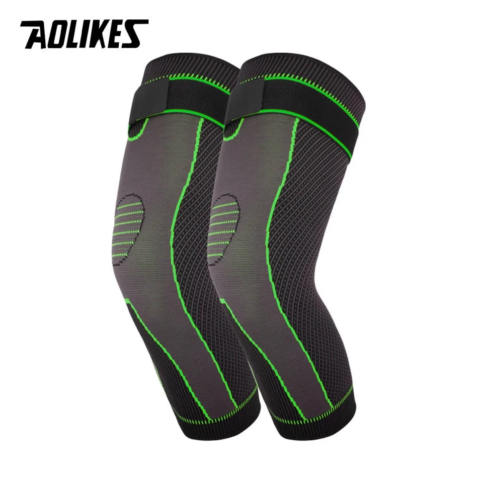 AOLIKES Sport Full Leg Compression Sleeves Knee Braces Support Protector for Weightlifting Arthritis Joint Pain Relief - Image 8