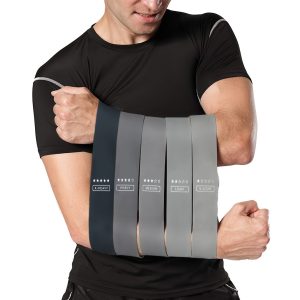 Black & Gray Resistance Bands - Versatile Latex Exercise Bands for Strength Training, Weight Loss, Yoga, and Rehabilitation - Ideal for Home Workouts, Home Workout Equipment|Versatile Exercise Gear|Durable Exercise Bands, Resistance Bands