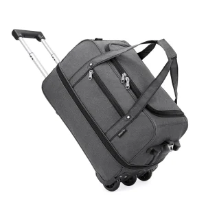 JSJM Men's Large Capacity Trolley Case Boarding Bag Short Trip Business Luggage with Wheels Travel Bags Customizable Logo