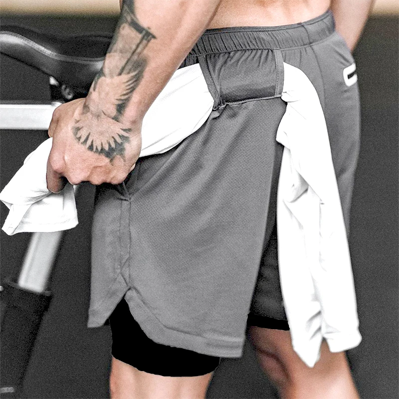 Camo Running Shorts Men Gym Sports Shorts 2 In 1 Quick Dry Workout Training Gym Fitness Jogging Short Pants Summer Men Shorts - Image 12