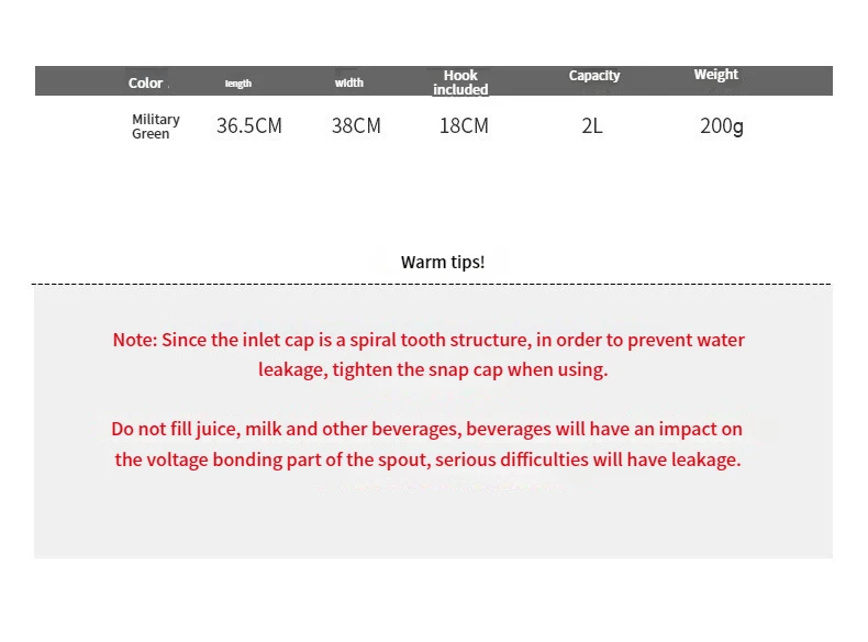 Water Bladder Hydration Backpack 2L Large Capacity EVA Water Bags Reservoir For Running Cycling Hydration Water Storage Bag - Image 18