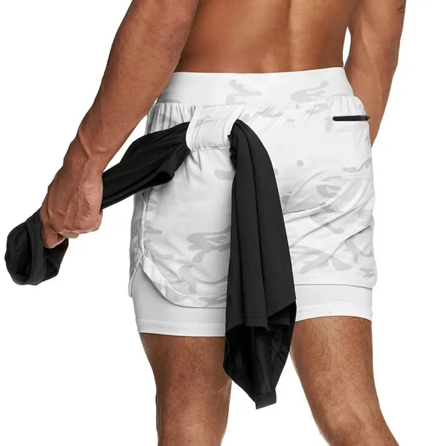Camo Running Shorts Men Gym Sports Shorts 2 In 1 Quick Dry Workout Training Gym Fitness Jogging Short Pants Summer Men Shorts - Image 19