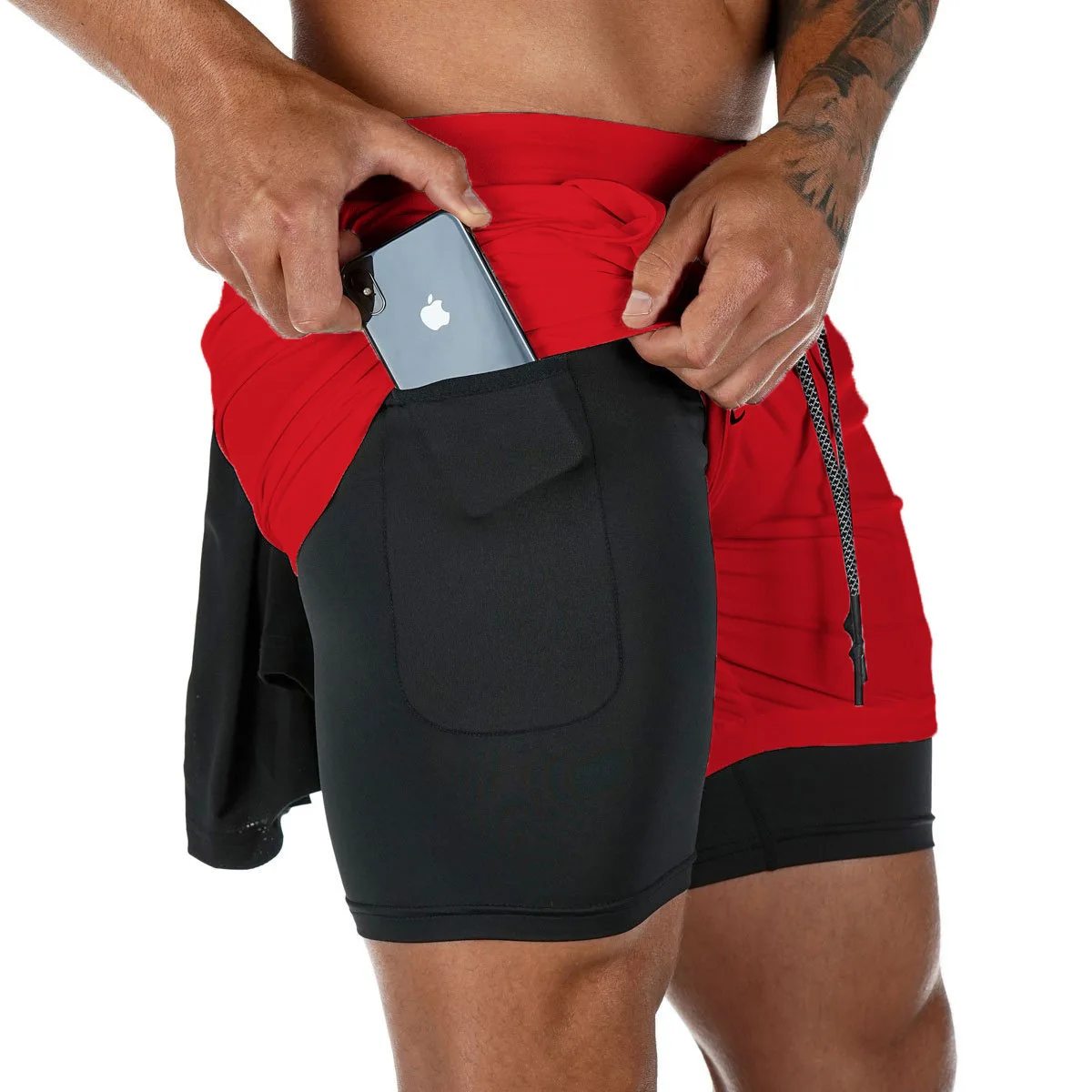 Camo Running Shorts Men Gym Sports Shorts 2 In 1 Quick Dry Workout Training Gym Fitness Jogging Short Pants Summer Men Shorts - Image 8