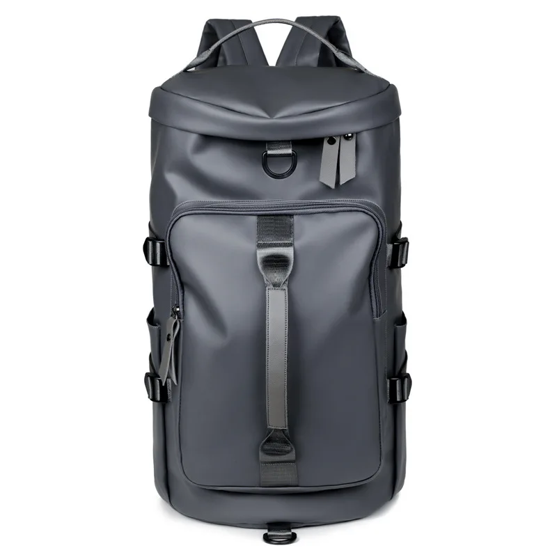 Sports Backpack, Large-Capacity Cylindrical Gym Bag, Unisex Training Bag, Dry and Wet Separation Handbag, Multi-Purpose Water-Repellent Travel Bag, Single Shoulder Crossbody Bag - Image 8