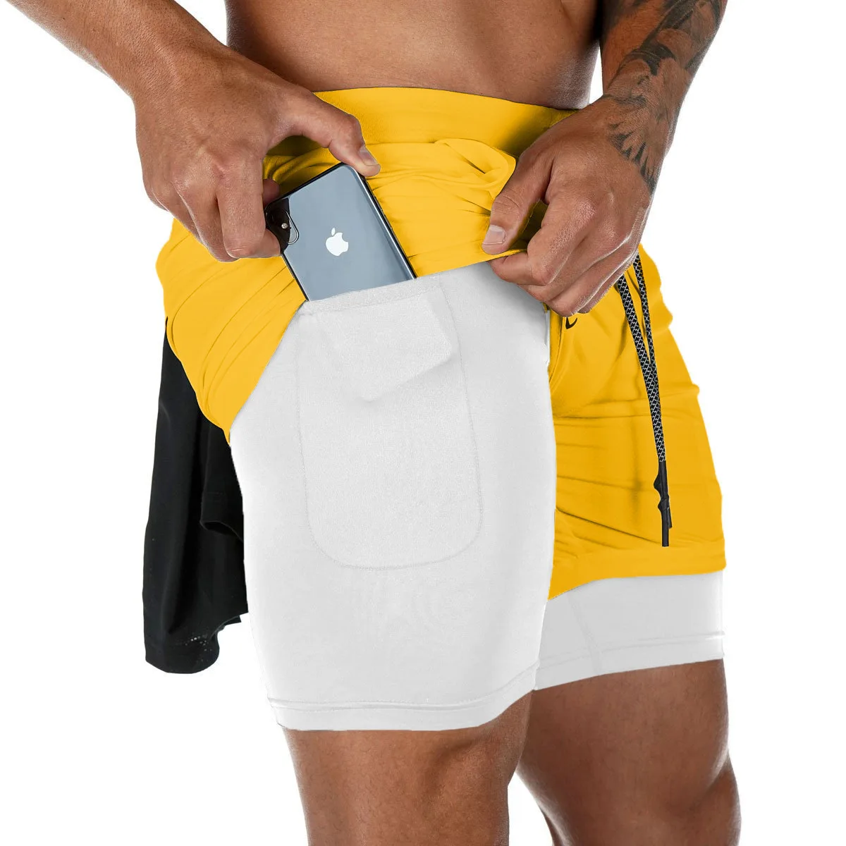 Camo Running Shorts Men Gym Sports Shorts 2 In 1 Quick Dry Workout Training Gym Fitness Jogging Short Pants Summer Men Shorts - Image 7