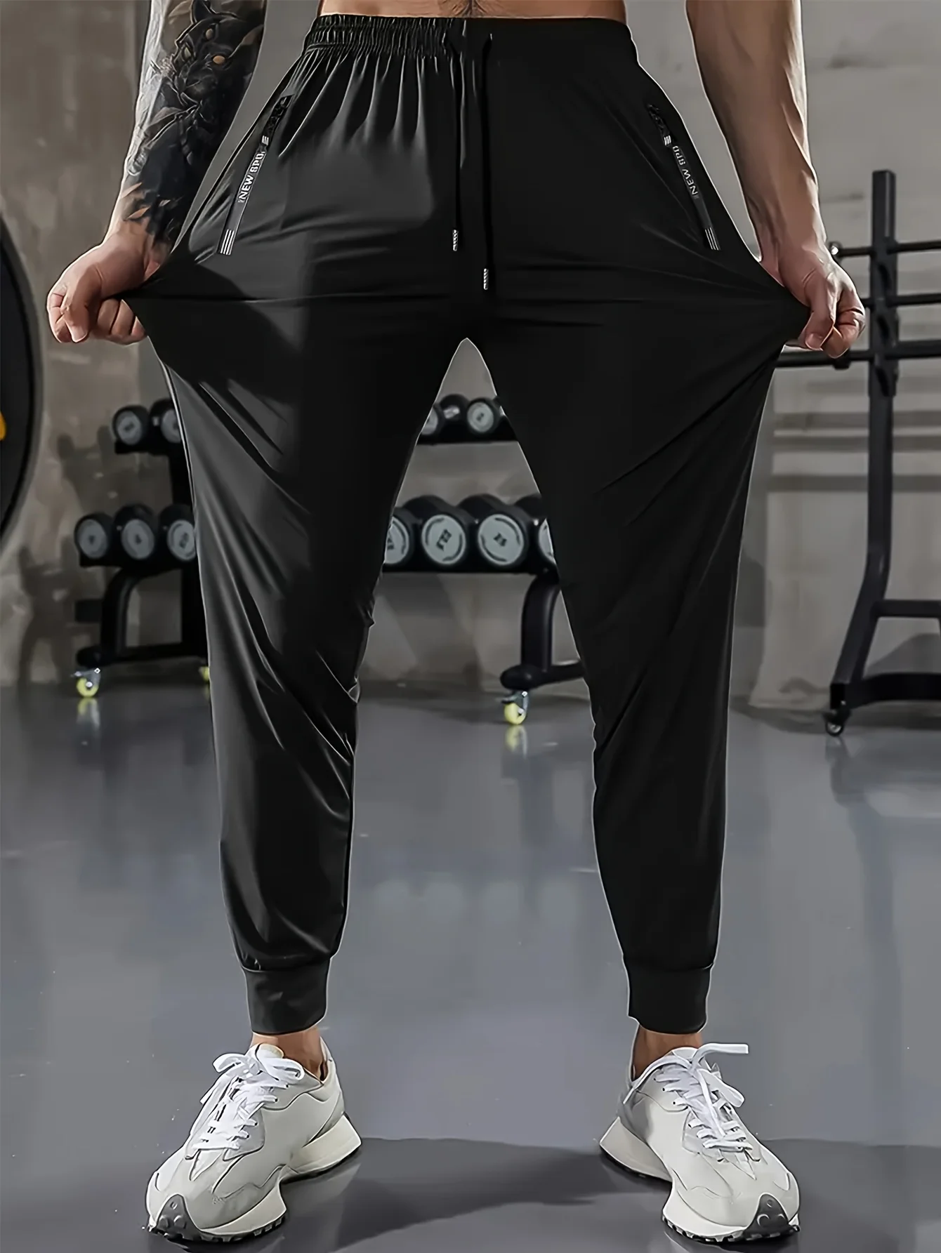 Man Pants Fishing Soft Sweatpants Football Men's Elastic Ice Silk Sports Trousers Baggy Jogging Riding Running Gym sweatpants - Image 8