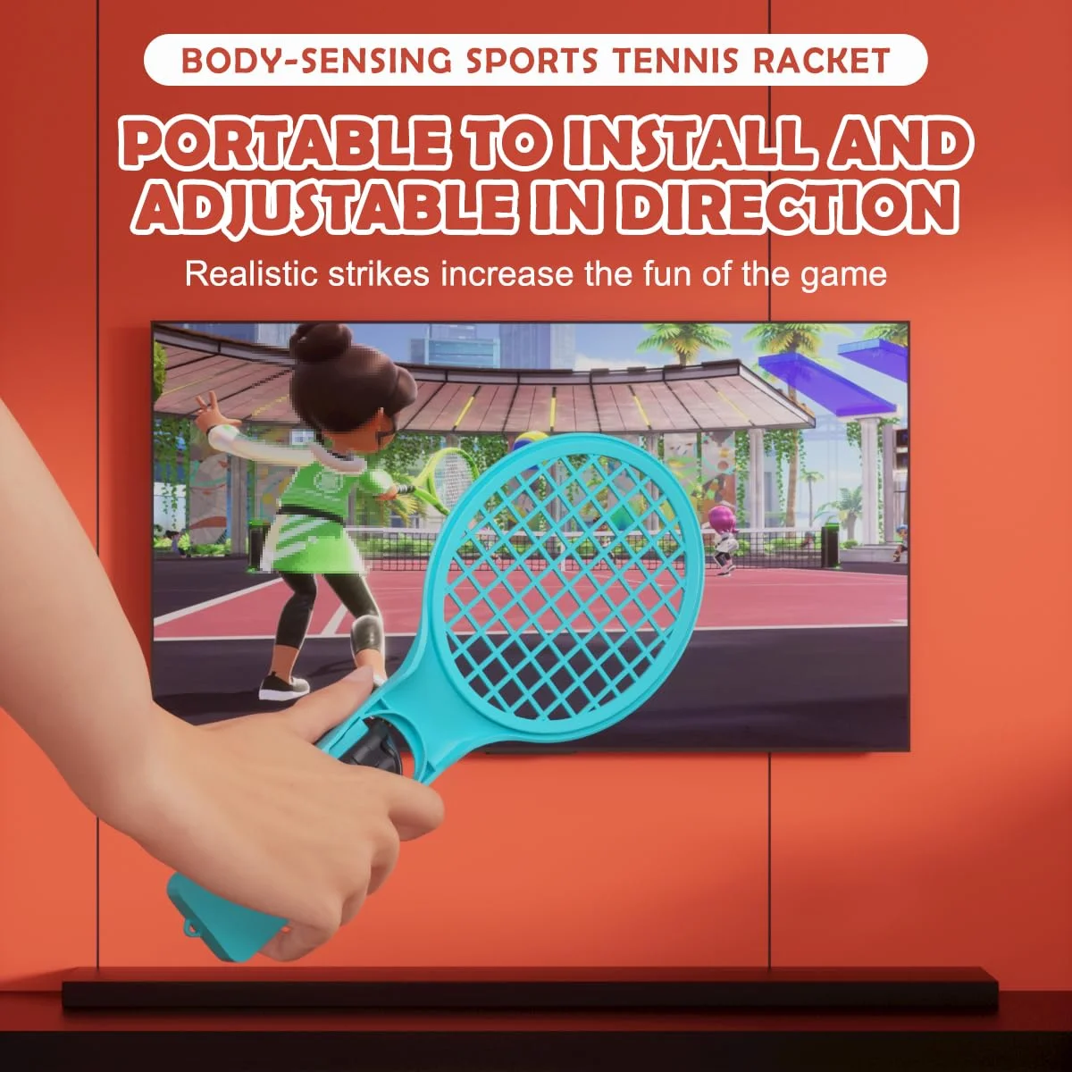 Sports Accessories Set S225 for Switch 2,15 in 1 Family Accessories Kit for Switch 2 Sports Games:Tennis Rackets,Sword Grips,Etc - Image 4