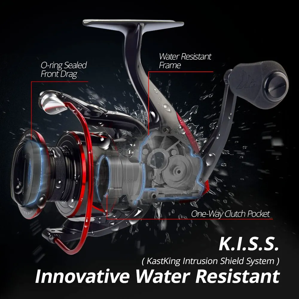 KastKing Sharky III Ball Bearings10+1 18KG Max Drag Spinning Reel Durable Metal Body Freshwater Saltwater Fishing Reel - Image 4
