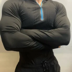 Gym Zipper Hoodie 1.0 Fitness Long Sleeve Men's Autumn/winter Classic Super Hero Cycling Running Speed Dry Hoodie Long T-shirt