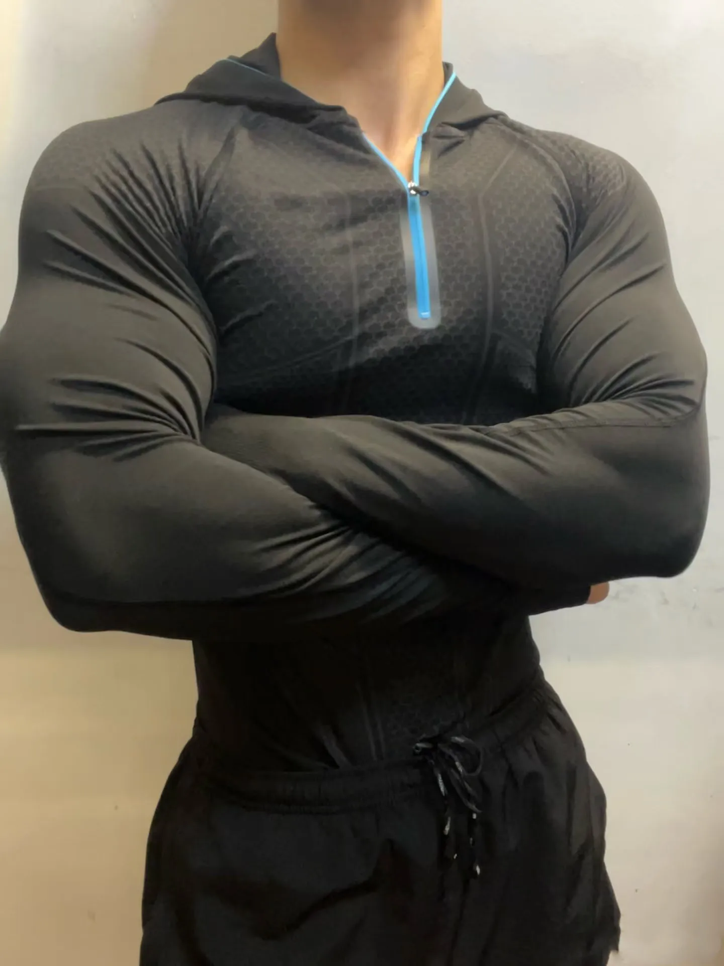 Gym Zipper Hoodie 1.0 Fitness Long Sleeve Men's Autumn/winter Classic Super Hero Cycling Running Speed Dry Hoodie Long T-shirt