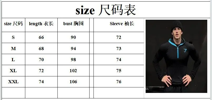 Gym Zipper Hoodie 1.0 Fitness Long Sleeve Men's Autumn/winter Classic Super Hero Cycling Running Speed Dry Hoodie Long T-shirt - Image 11