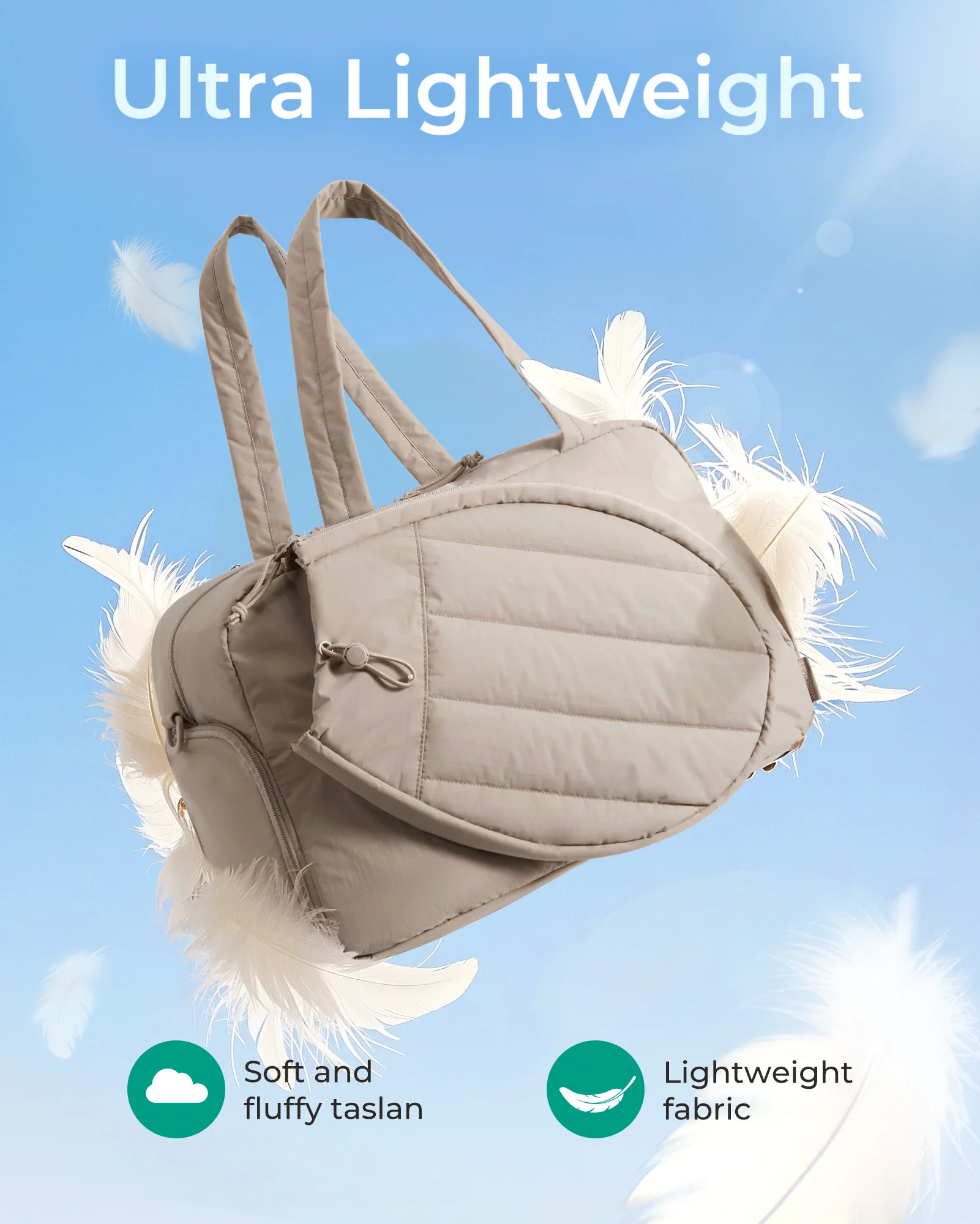 BAGSMART Sport Bag For Tennis Sports Gym Duffle Bags with Shoe Compartment Wet Pocket Overnight Weekend Travel Bag - Image 3