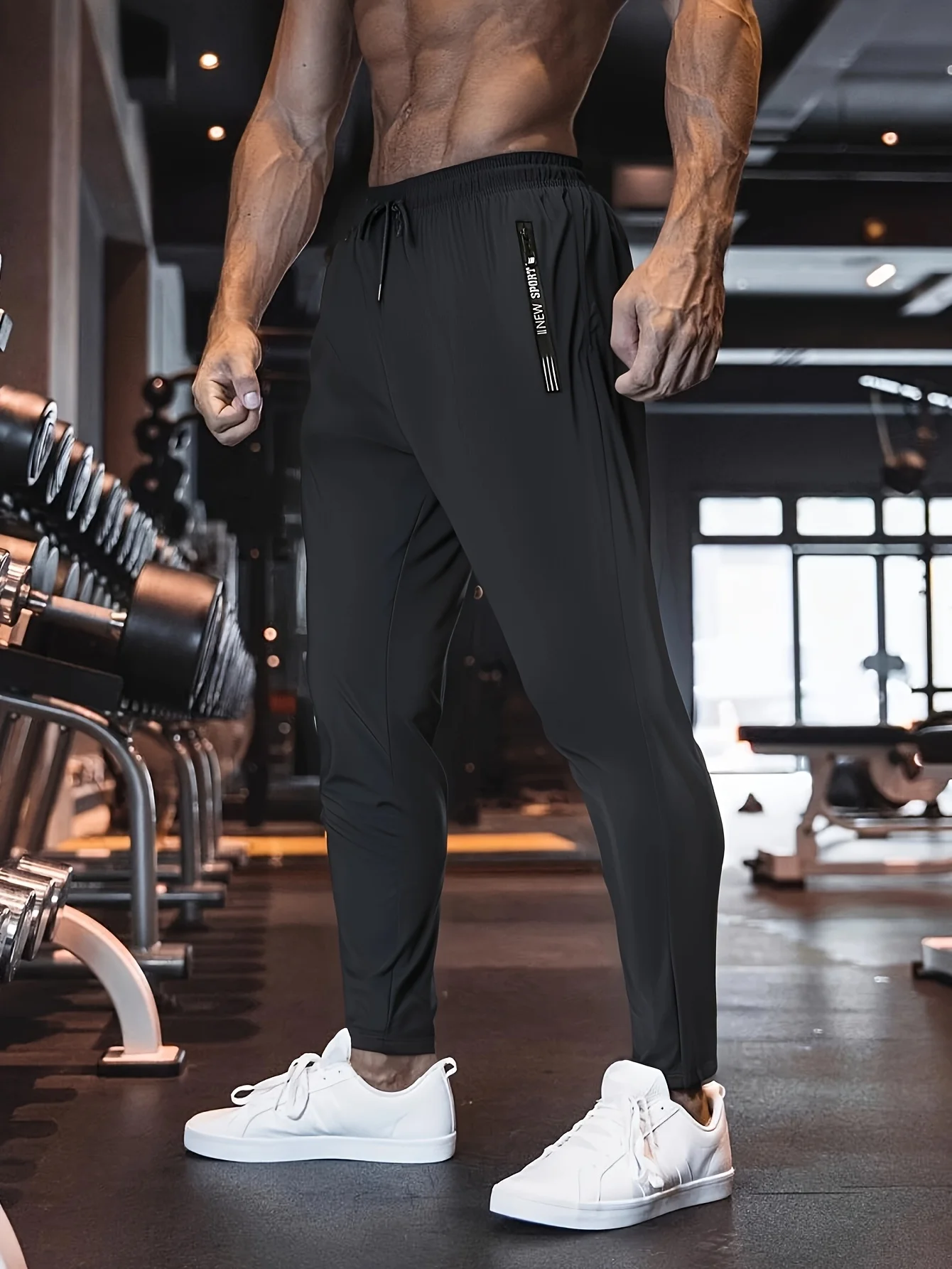 Man Pants Fishing Soft Sweatpants Football Men's Elastic Ice Silk Sports Trousers Baggy Jogging Riding Running Gym sweatpants - Image 7