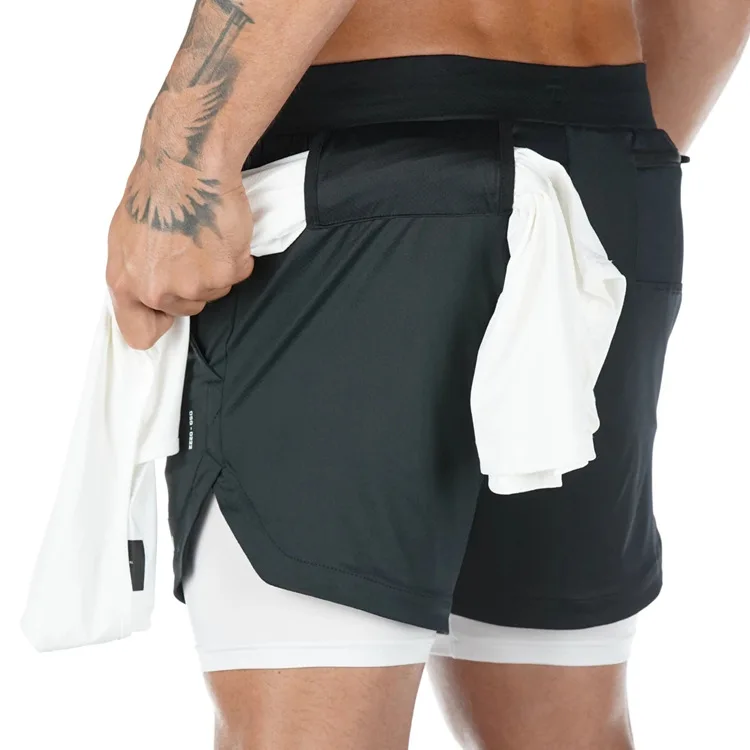 Camo Running Shorts Men Gym Sports Shorts 2 In 1 Quick Dry Workout Training Gym Fitness Jogging Short Pants Summer Men Shorts - Image 14