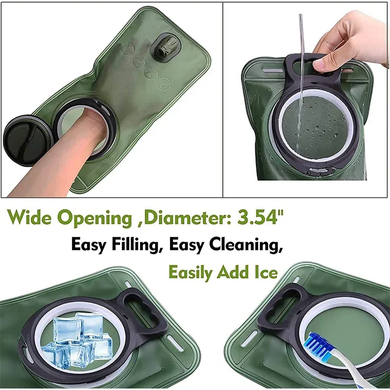 Water Bladder Hydration Backpack 2L Large Capacity EVA Water Bags Reservoir For Running Cycling Hydration Water Storage Bag - Image 2