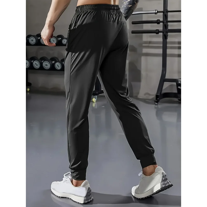 Man Pants Fishing Soft Sweatpants Football Men's Elastic Ice Silk Sports Trousers Baggy Jogging Riding Running Gym sweatpants - Image 2