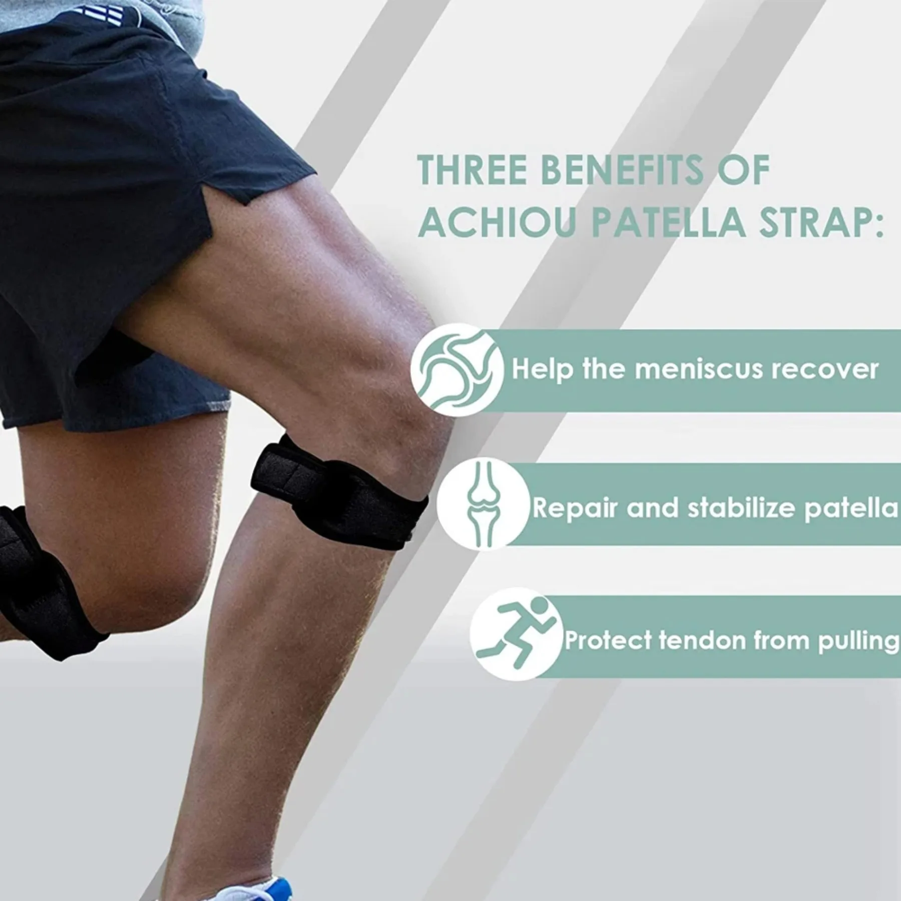 Sports Patella Brace Adjustable Strap EVA Kneepads Knee Support Pad Protective Gear Basketball Volleyball Protector - Image 3