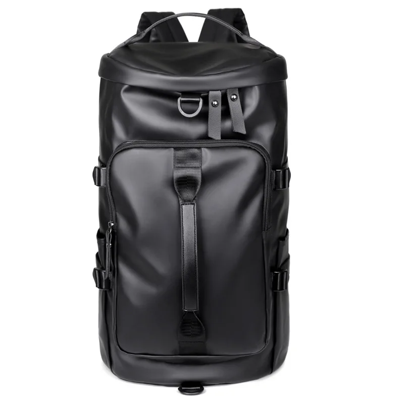 Sports Backpack, Large-Capacity Cylindrical Gym Bag, Unisex Training Bag, Dry and Wet Separation Handbag, Multi-Purpose Water-Repellent Travel Bag, Single Shoulder Crossbody Bag - Image 7