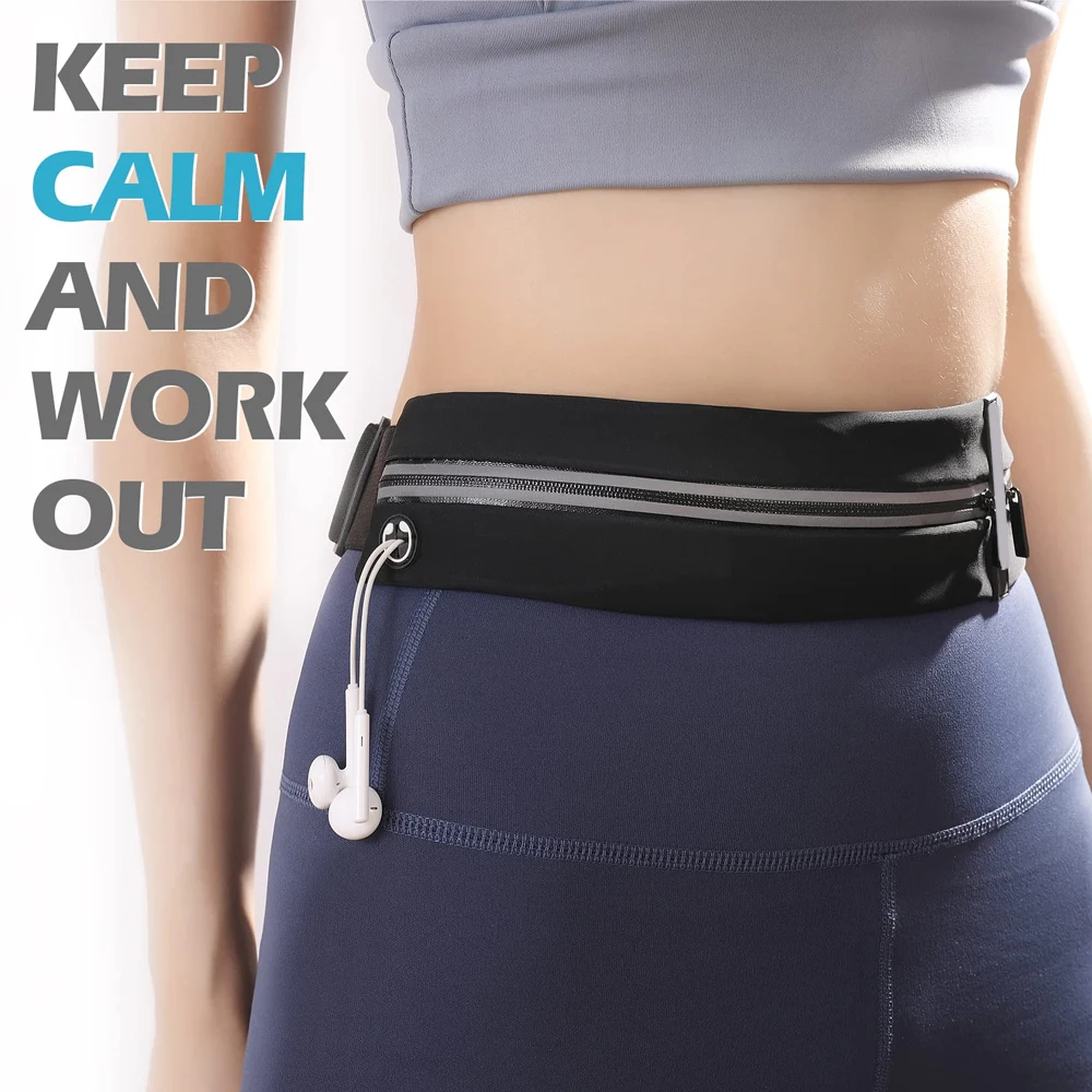 1Pcs Waterproof Running Waist Pack with Adjustable Belt - Lightweight & Durable Design for Jogging, Hiking, Cycling and Travel - Image 3