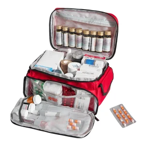 High-Capacity Portable First Aid Kit, Travel Medicine And Medication Storage Bag Oxford Cloth Organizer Box Emergency Survival